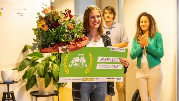 Jasmin Kretz, die 17-jährige Schongauerin, wird «Lehrling des Jahres 2024» (Bild: Stephanie Bürgy)